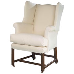 Chippendale Design Wing Chair of Small Proportions