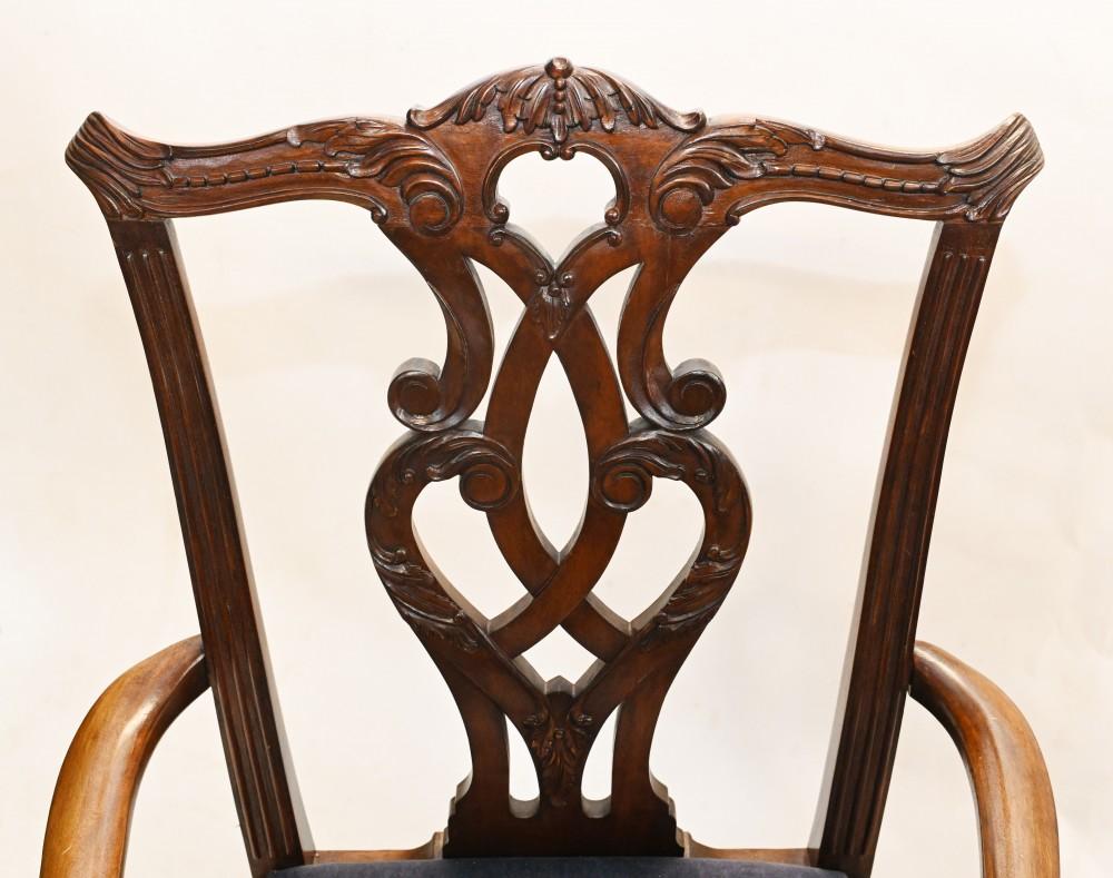 Chippendale Dining Chairs Mahogany Ball and Claw For Sale 3
