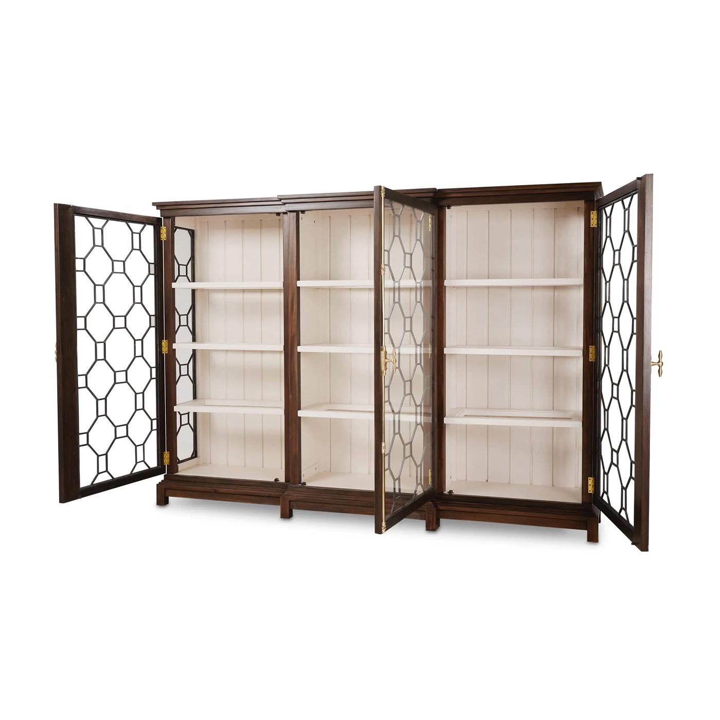 Chippendale Display Cabinet In New Condition For Sale In Westwood, NJ