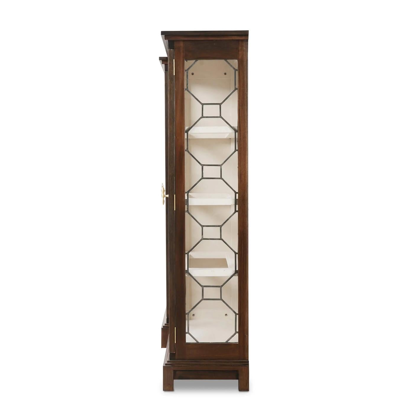 Contemporary Chippendale Display Cabinet For Sale