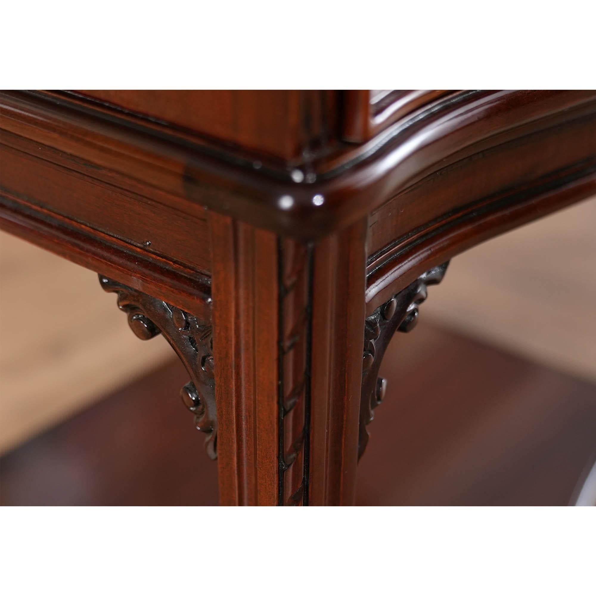 Mahogany Chippendale End Table For Sale