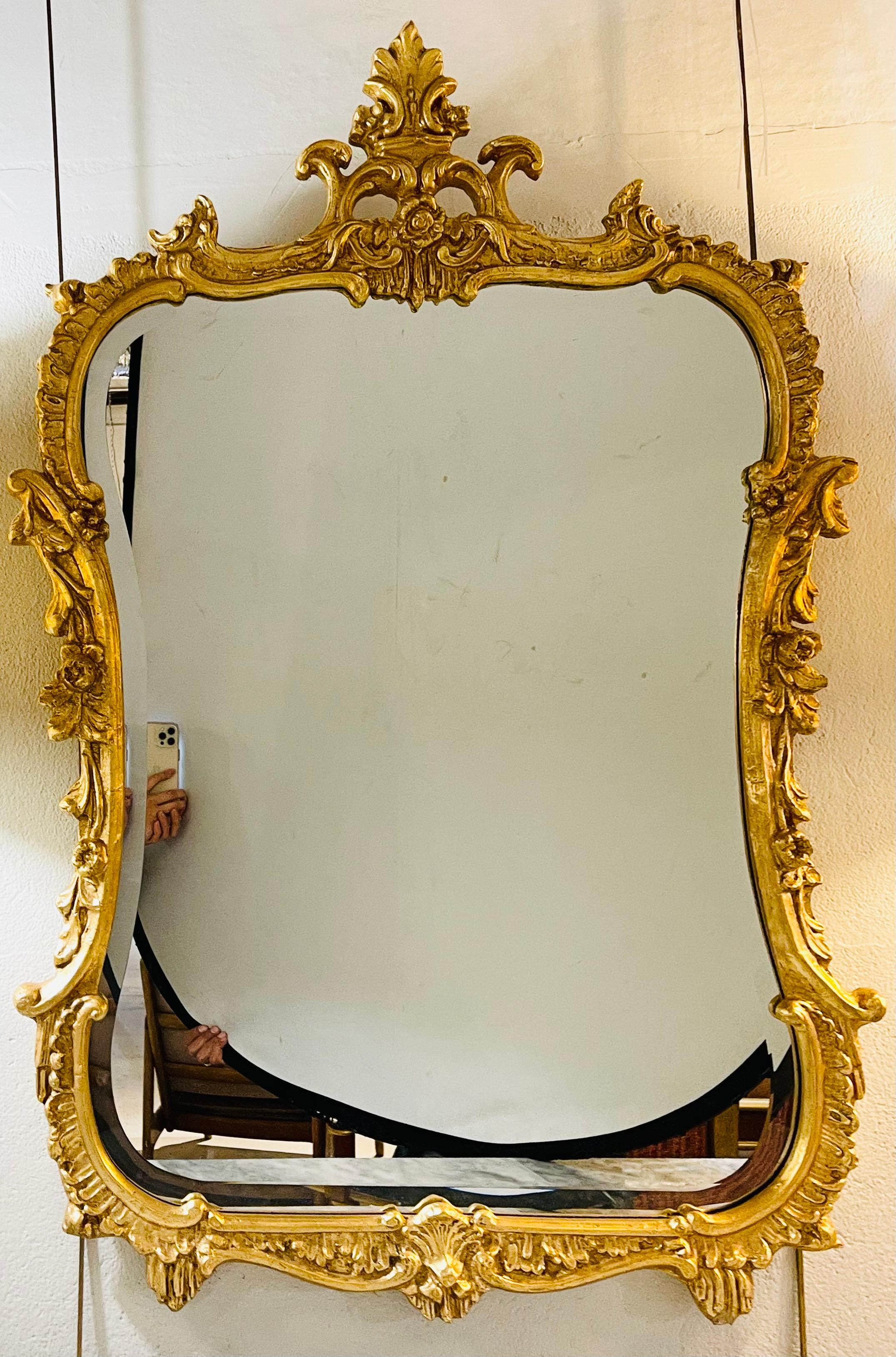 Chippendale Fashioned Console Mirror by Friedman Bros 4