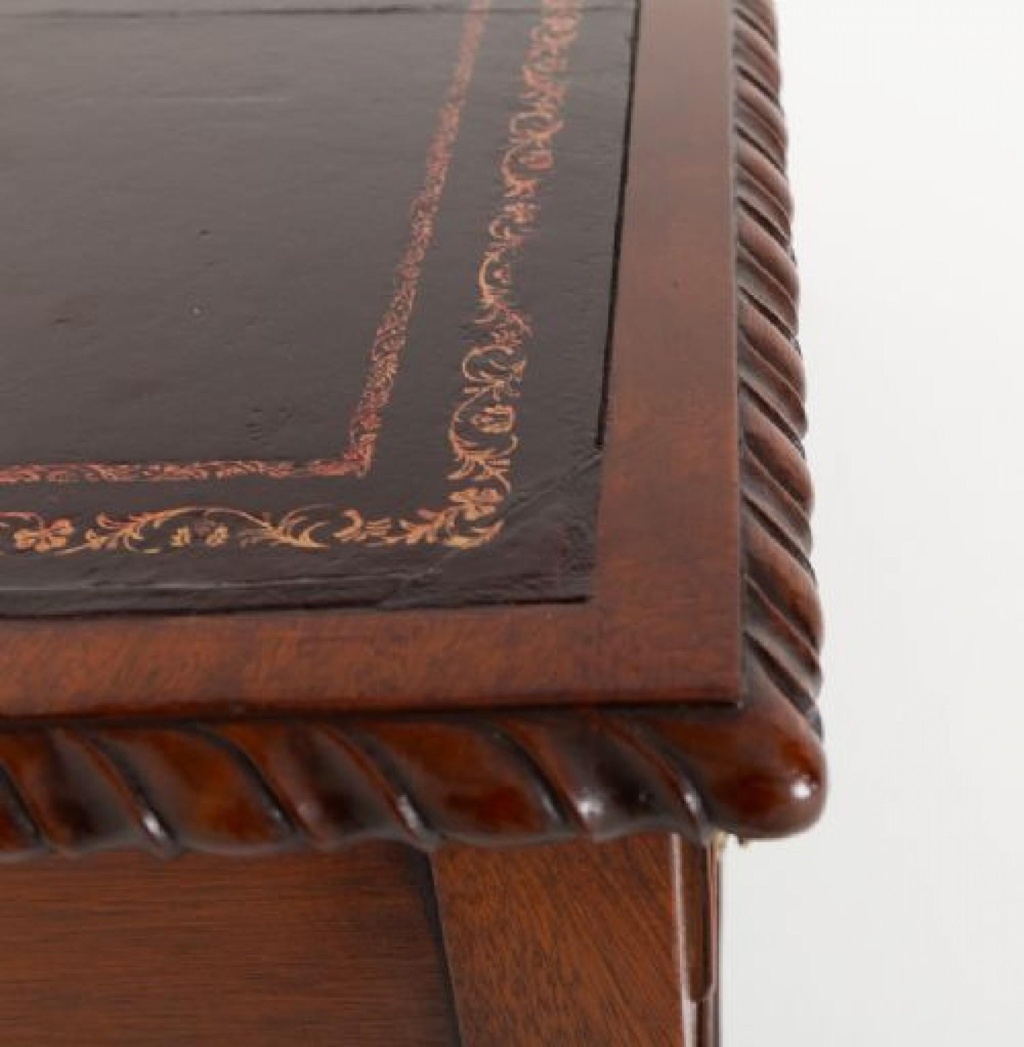 Chippendale Faux Partners Schreibtisch aus Mahagoni im Angebot 5