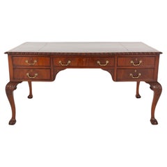 Escritorio Chippendale Faux Partners Mesa de escritorio de caoba