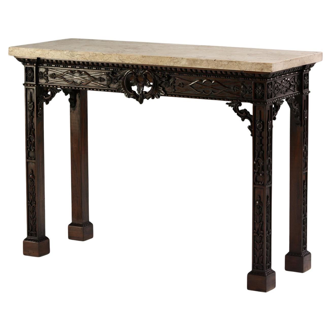 Table Chippendale Fret Pier en vente