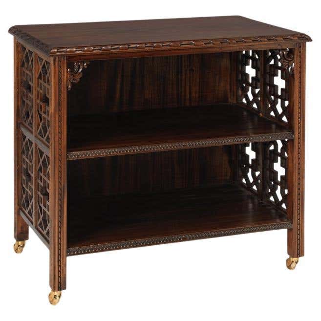 Chippendale Fretted Open Cabinet For Sale at 1stDibs