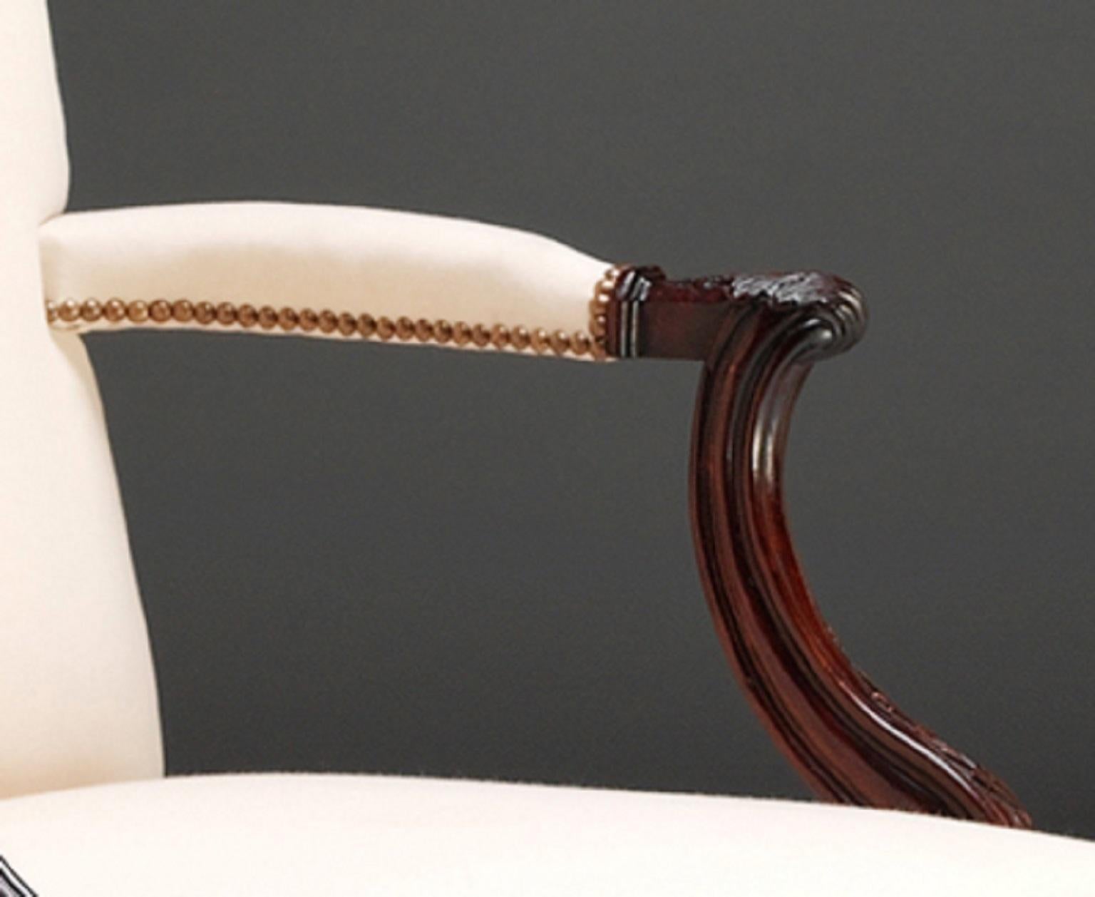 Chippendale Gainsborough Stuhl (Britisch) im Angebot