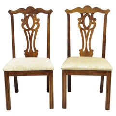 Chippendale-Esszimmerstühle aus Mahagoniholz im georgianischen Stil von Whitewood, Paar