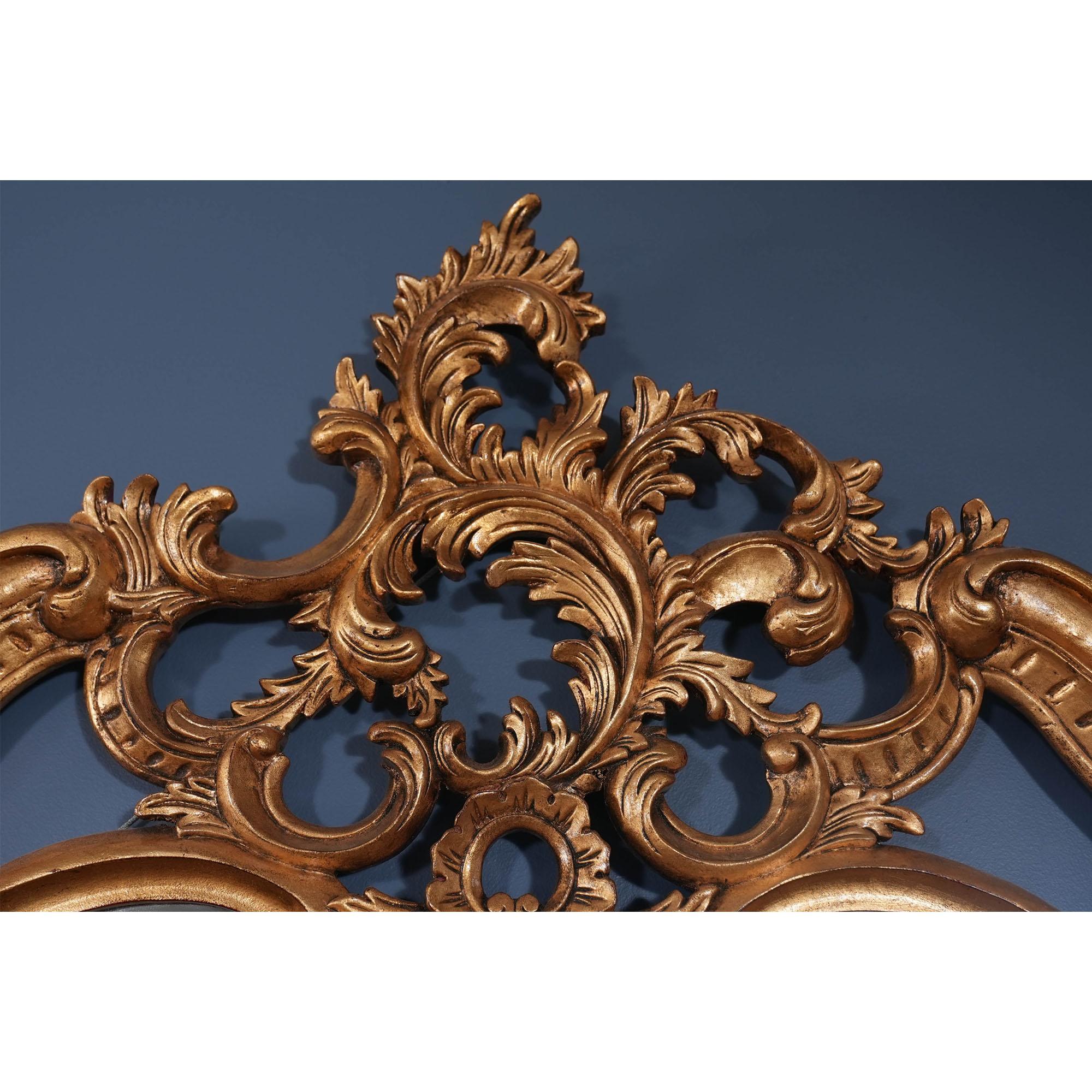 Miroir Chippendale à feuilles d'or en vente 2