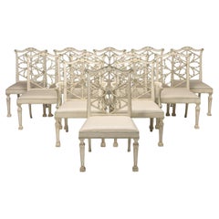 Sedia da pranzo gotica Chippendale