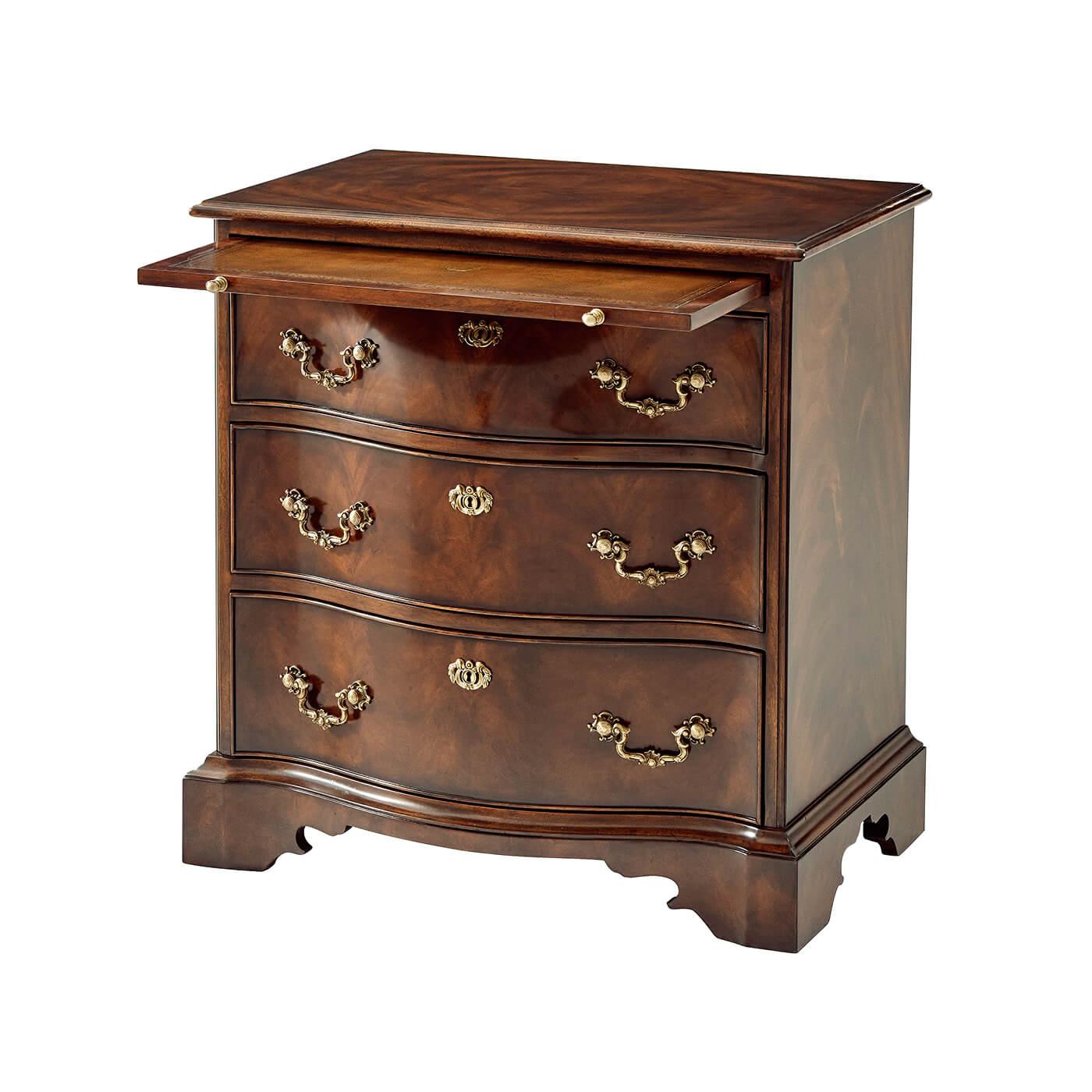 Vietnamese Chippendale Mahogany Bedside Chests For Sale
