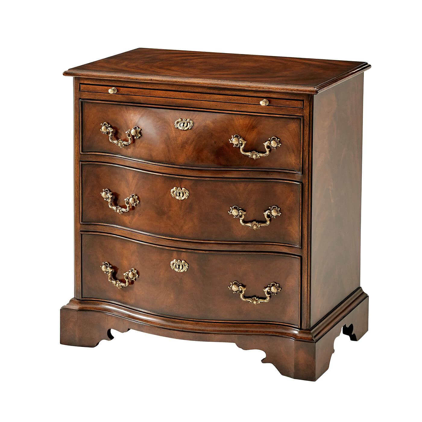 Chippendale Mahogany Bedside Chests For Sale