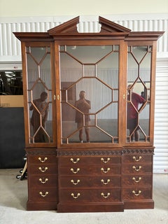 Chippendale Breakfront in mogano di Stickley, 20" Secolo