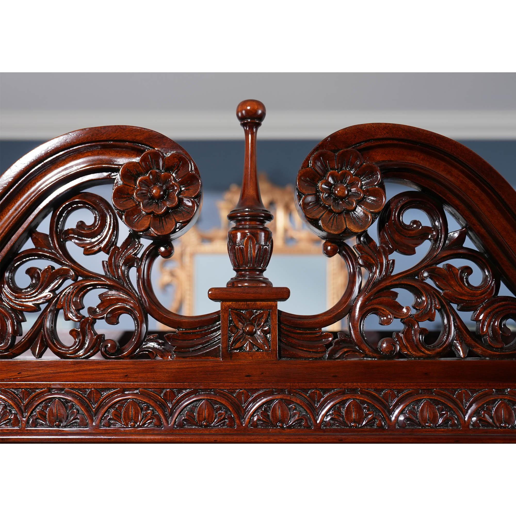Chippendale Mahogany Breakfront For Sale 1