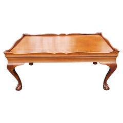 Chippendale Mahogany Coffee Cocktail Table with Ball & Claw Feet