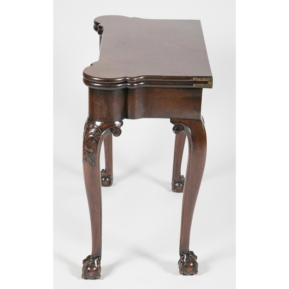 Chippendale Mahogany Game Table 1