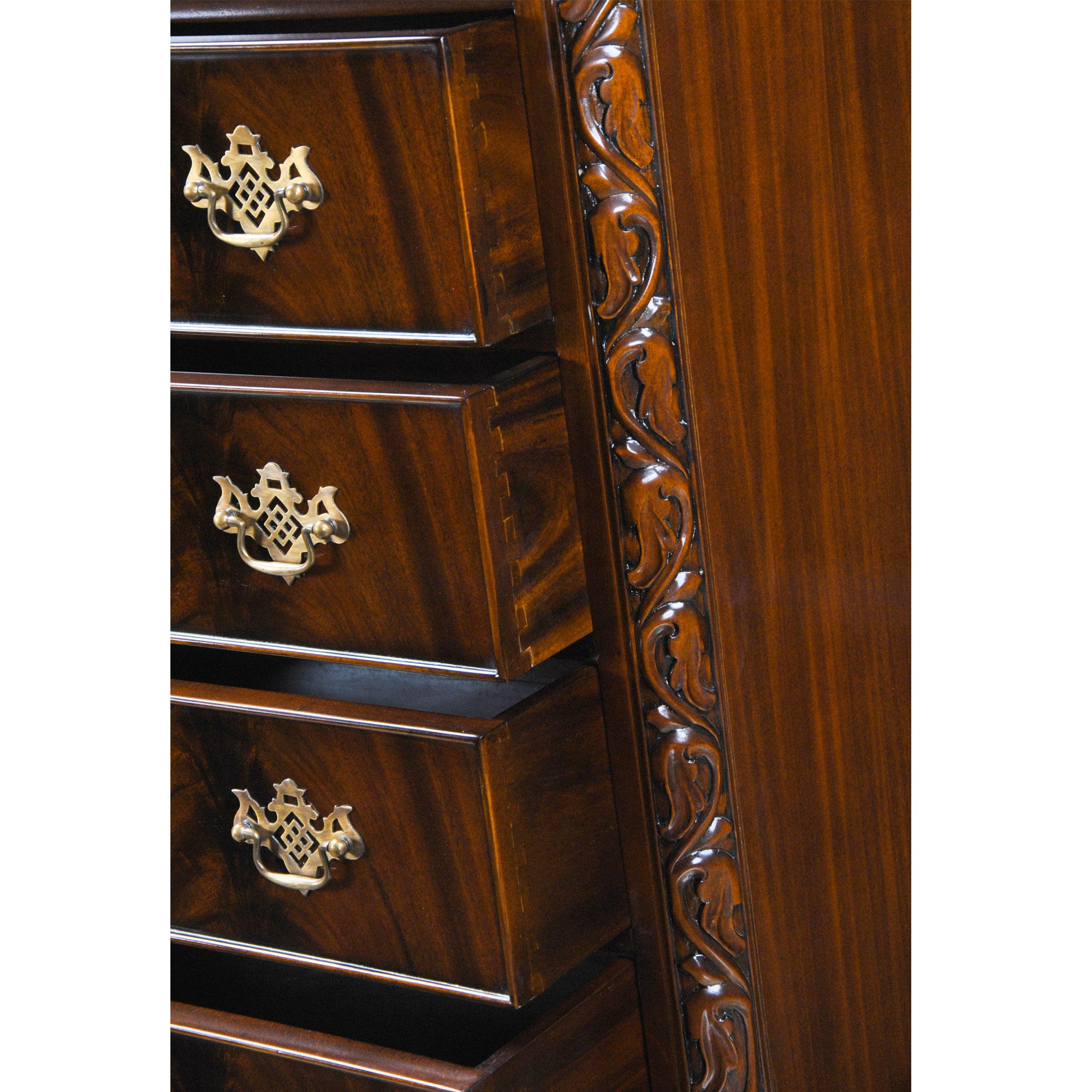 Chippendale Mahogany High Chest For Sale 1