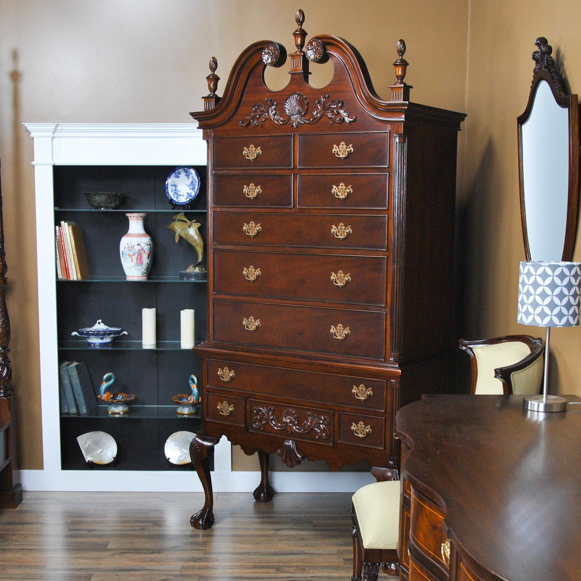Chippendale Mahogany High Chest For Sale 3