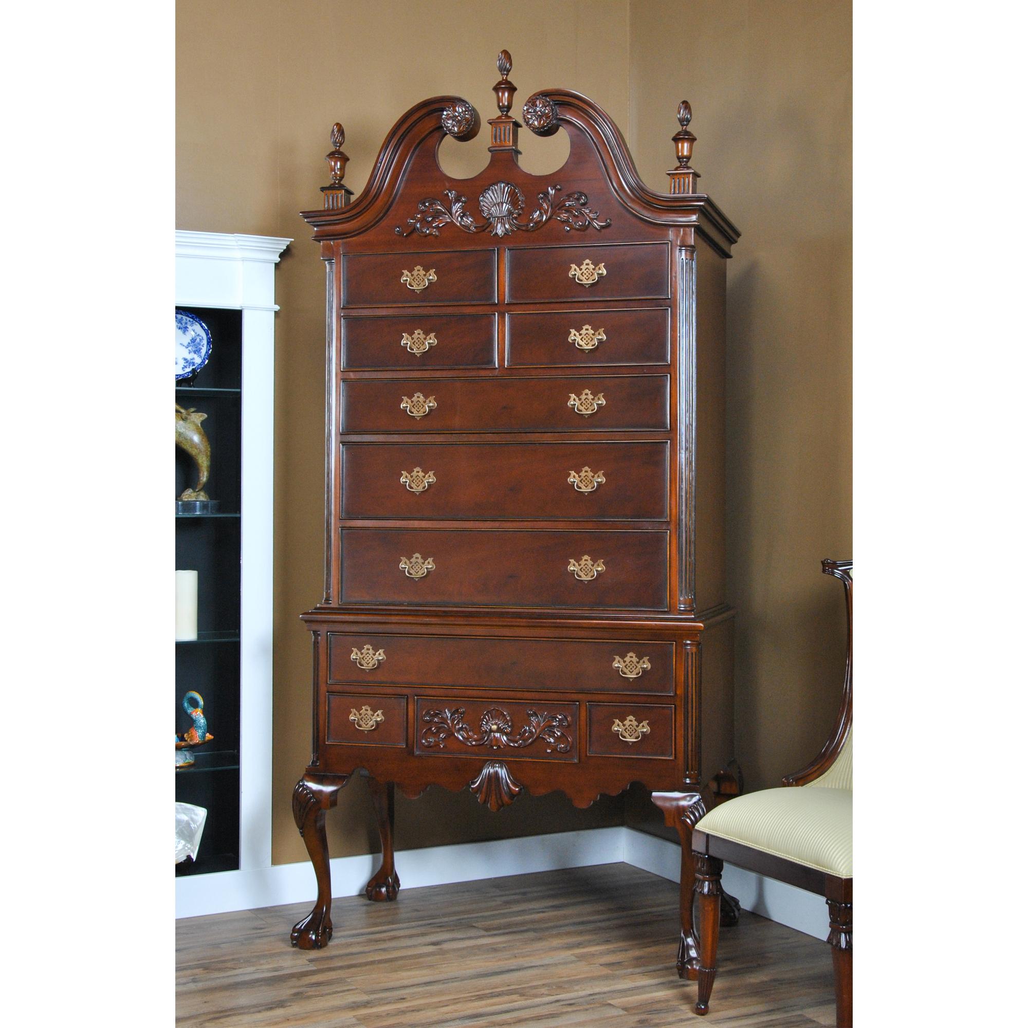 Chippendale Mahogany High Chest For Sale 4