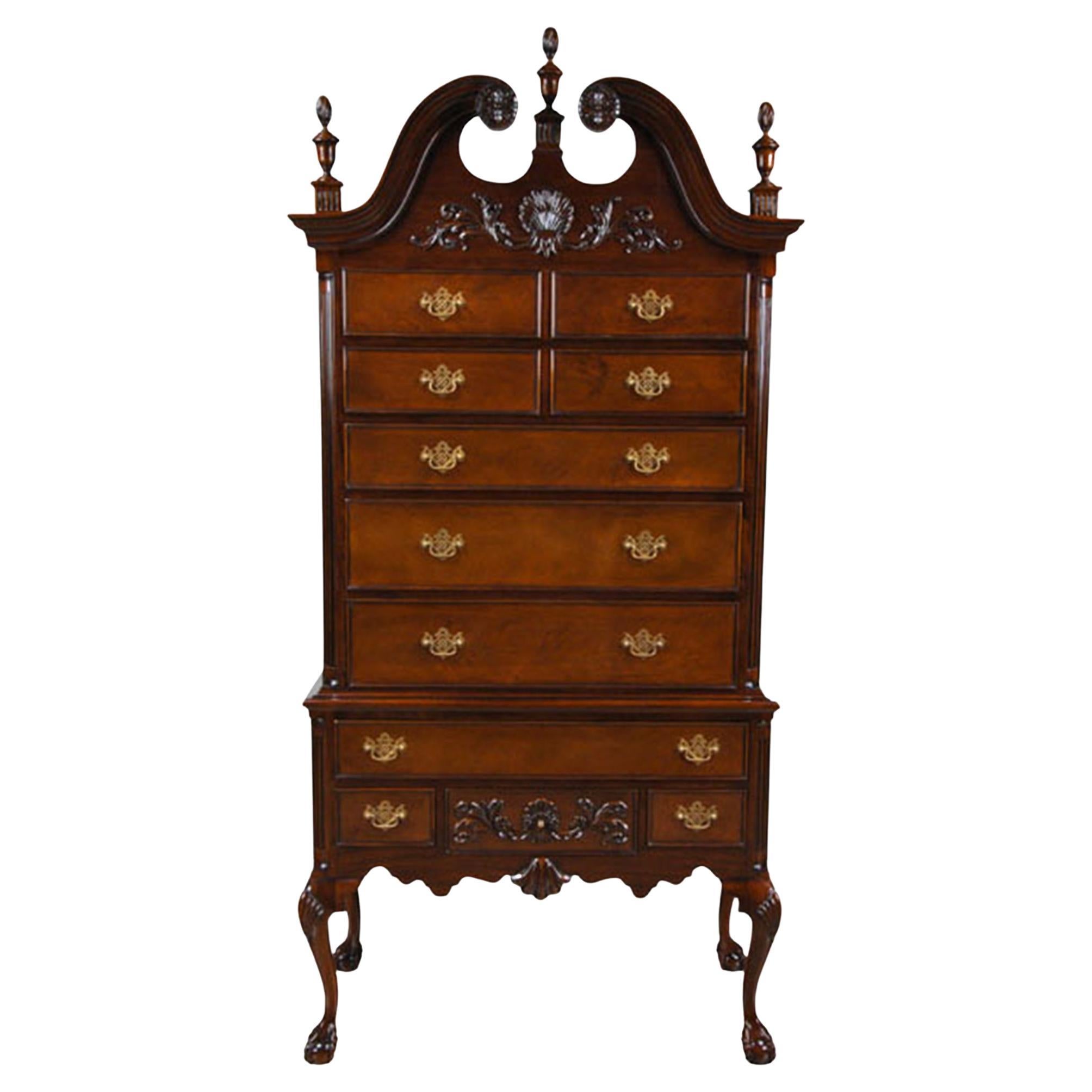 Chippendale Mahogany High Chest