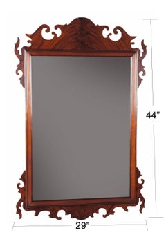 Miroir en acajou de style Chippendale