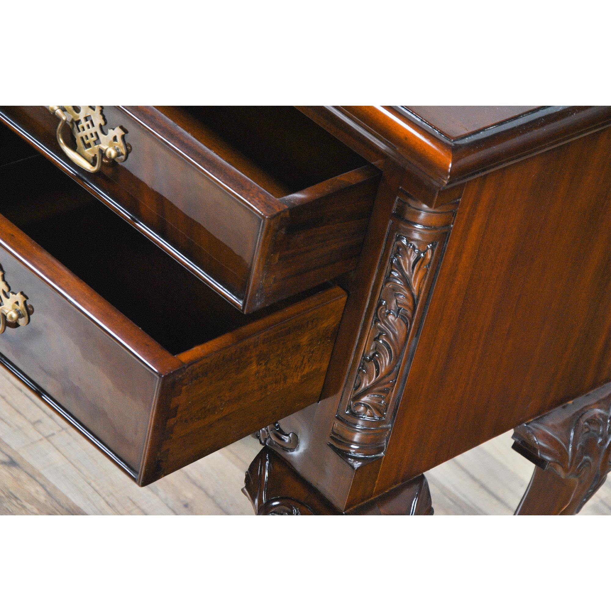 Chippendale Mahogany Nightstand For Sale 1
