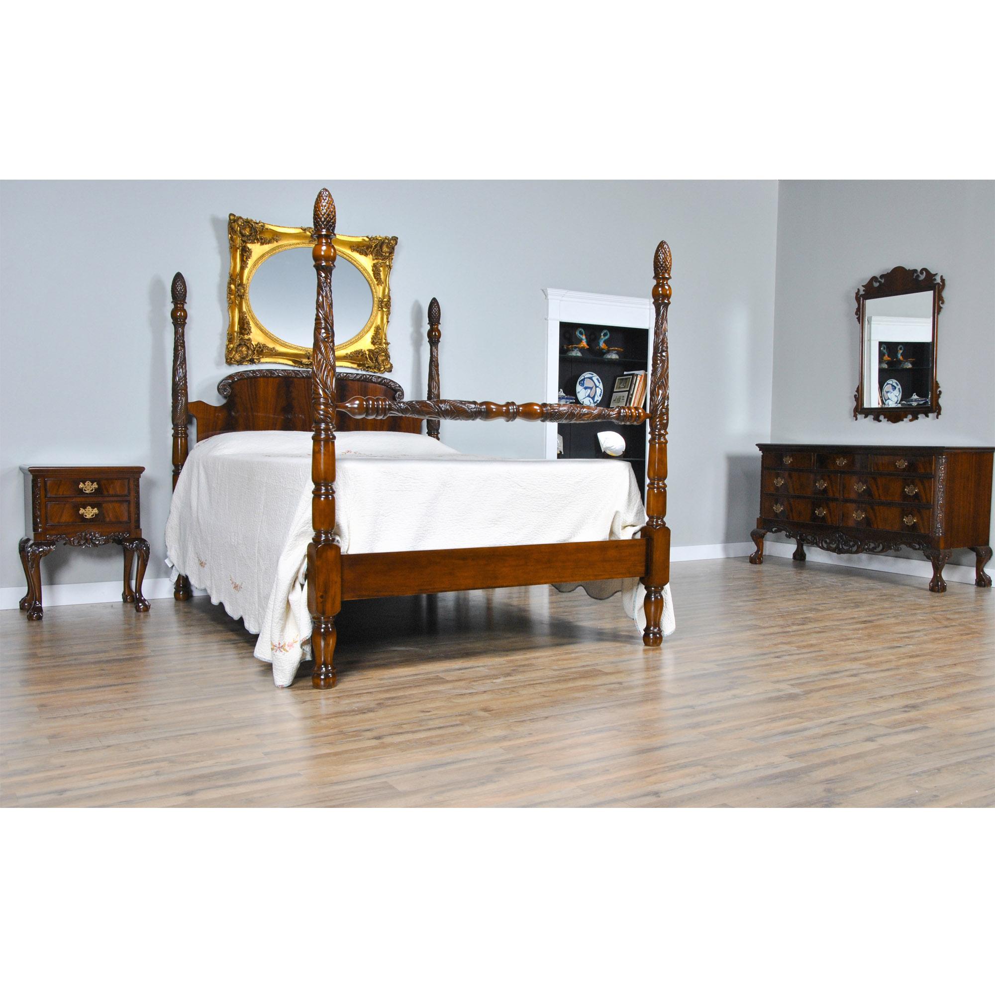 Chippendale Mahogany Nightstand For Sale 2