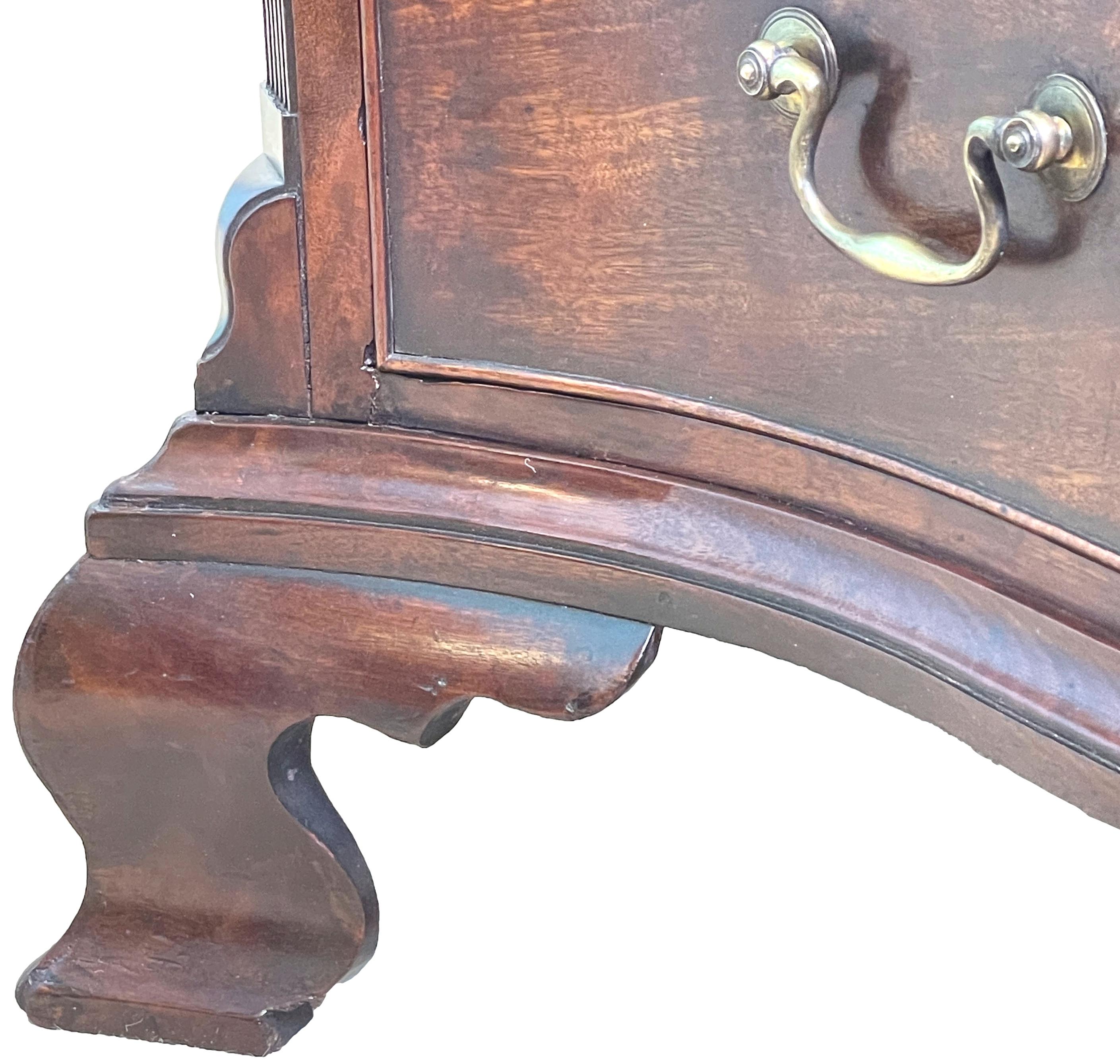 Chippendale Mahogany Serpentine Chest 1