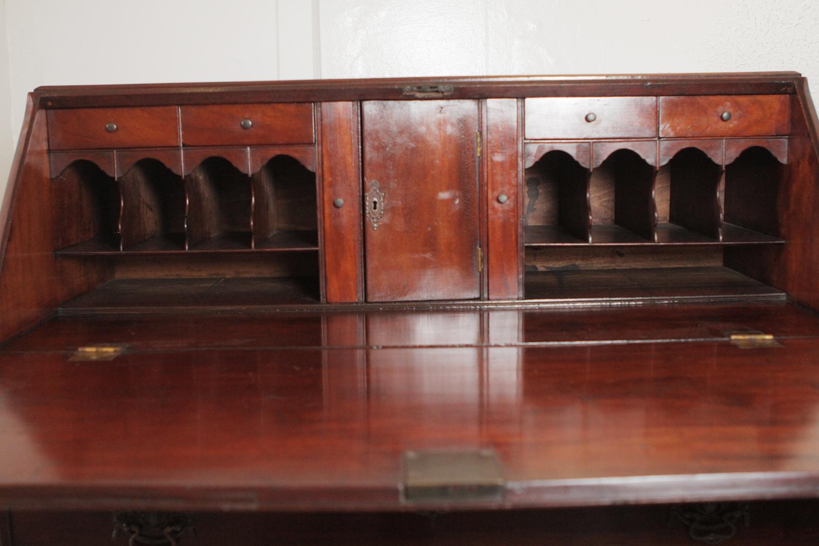 Chippendale Mahogany Slant Front Desk, circa 1770-1800 1