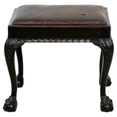 Antique Chippendale Mahogany Stool