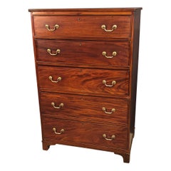Chippendale Mahogany Tall Chest of Drawers