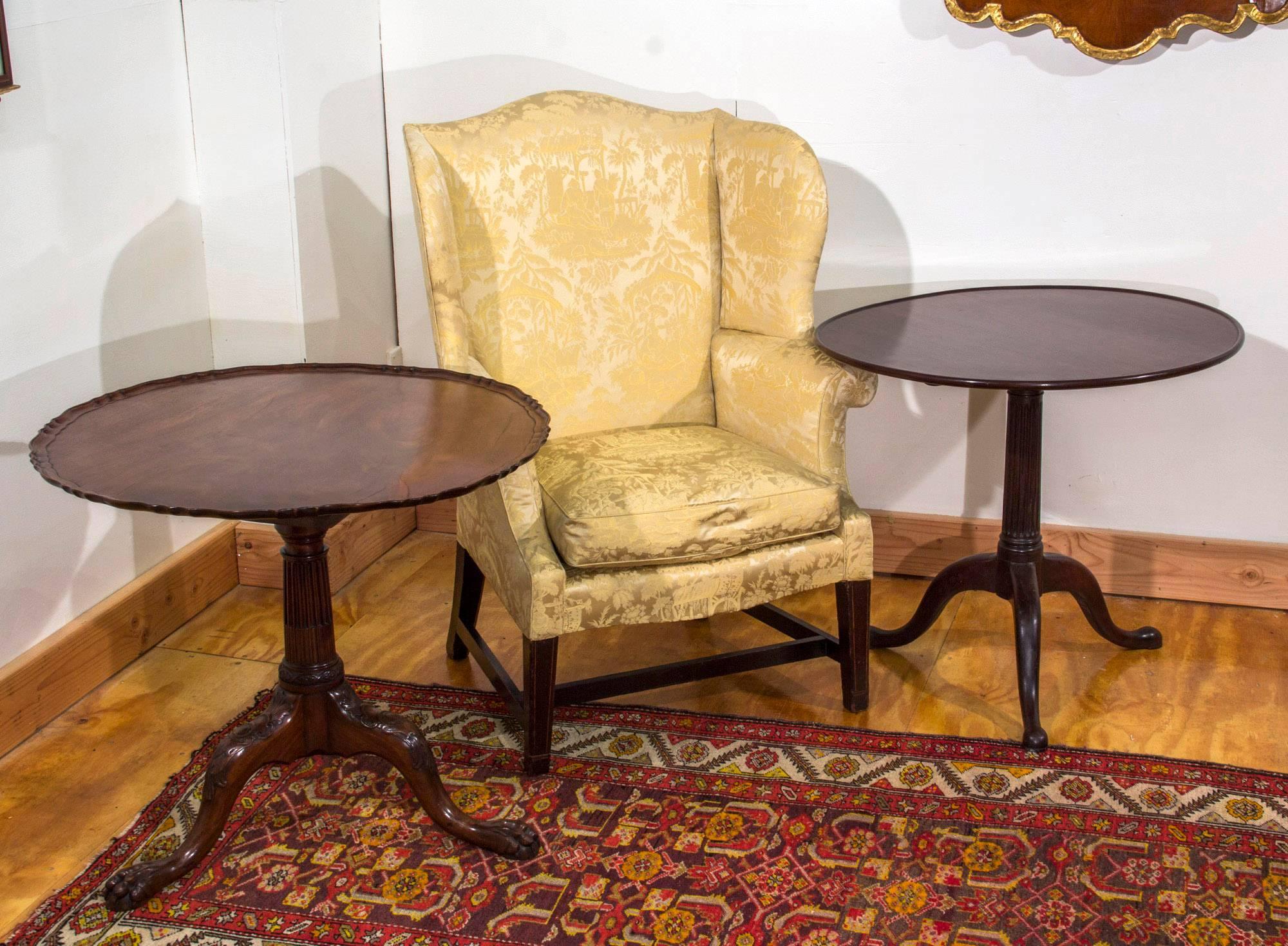 Chippendale Mahogany Tilt-Top Table with Pie Crust Top, England, circa 1780 For Sale 3