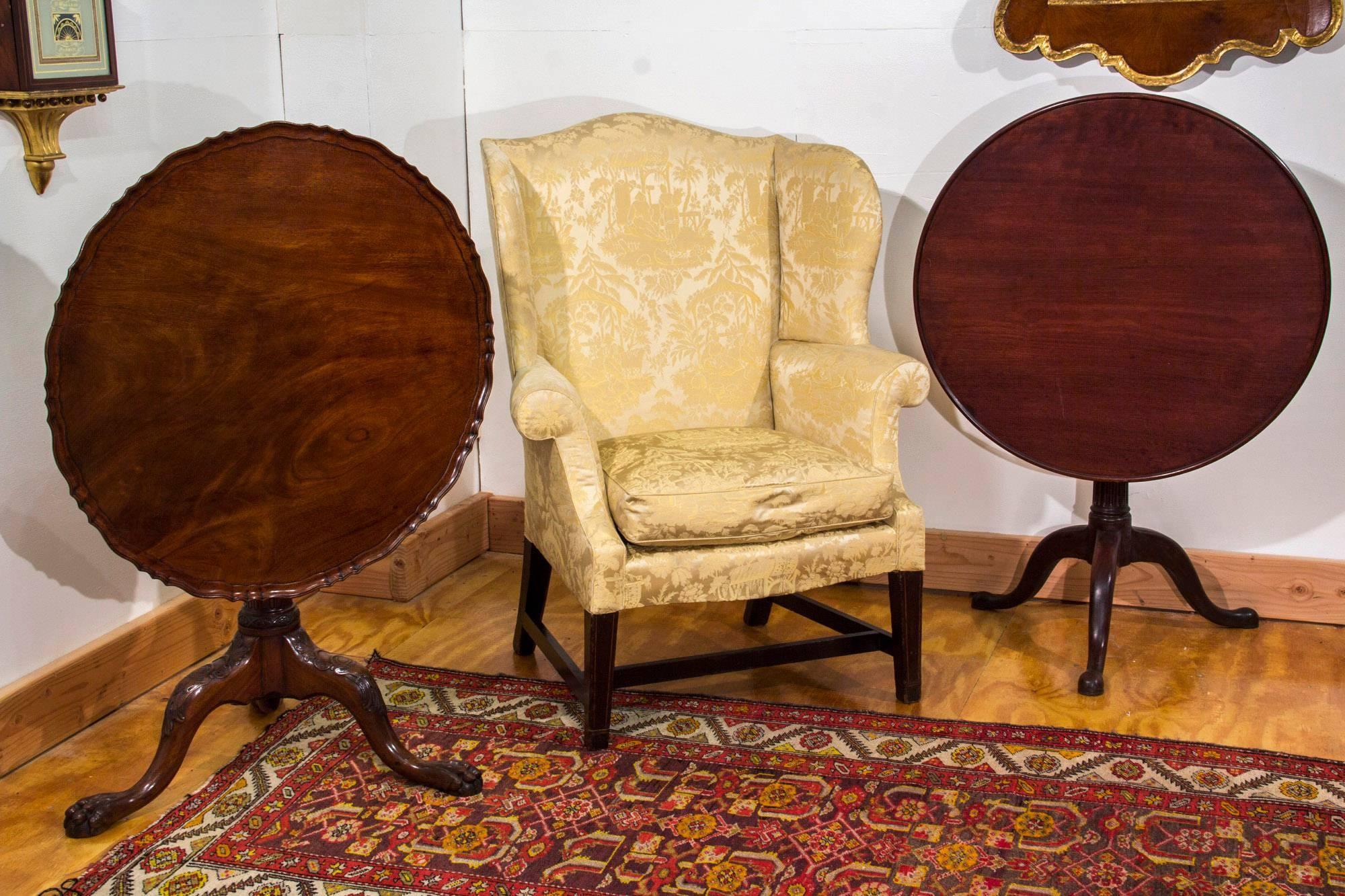 Chippendale Mahogany Tilt-Top Table with Pie Crust Top, England, circa 1780 For Sale 4