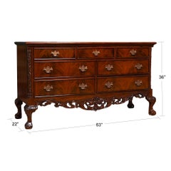 Chippendale Mahogany Triple Dresser