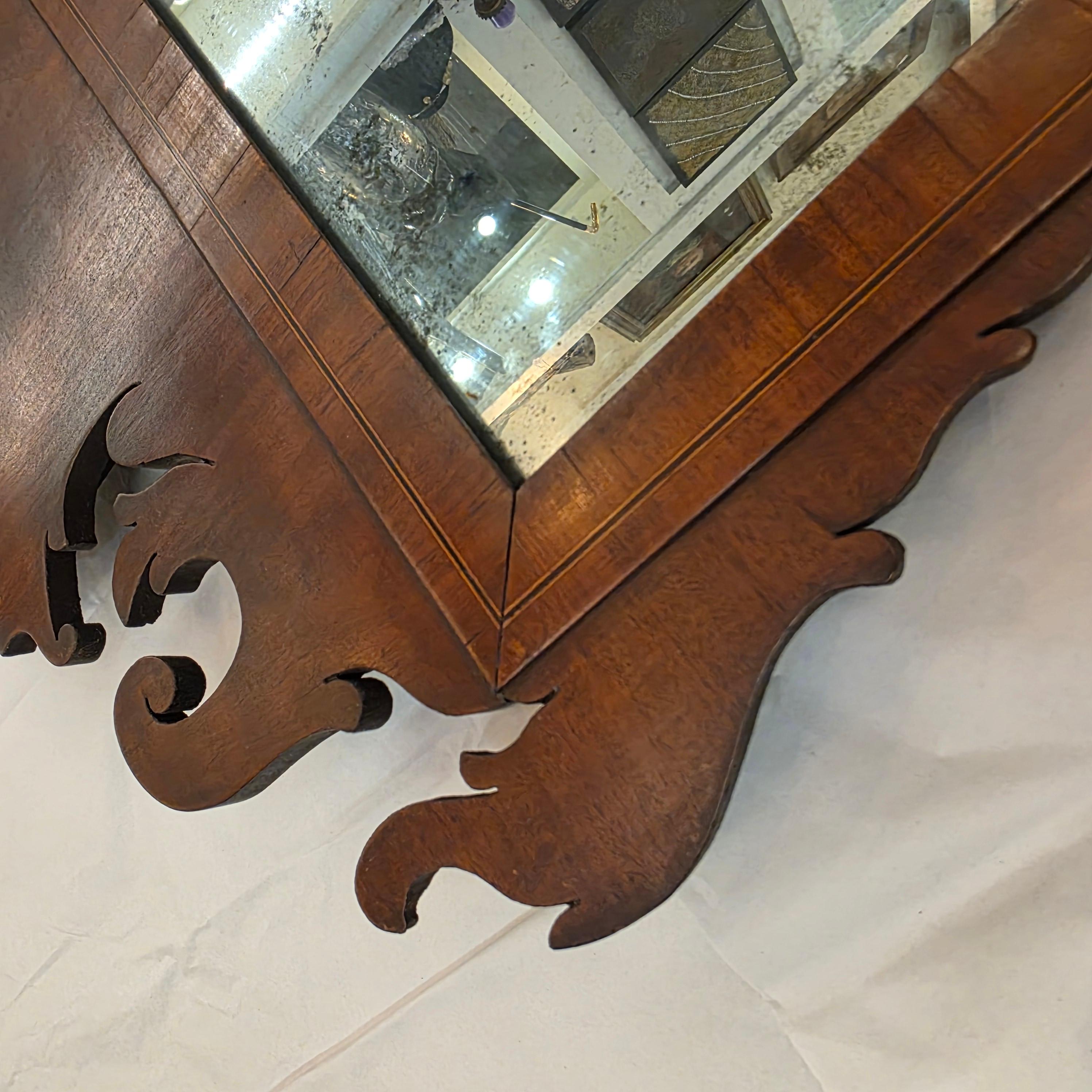 Américain Miroir Chippendale américain 1750-1820 en vente