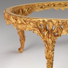 Chippendale Naturalistic Style Oval Coffee Table