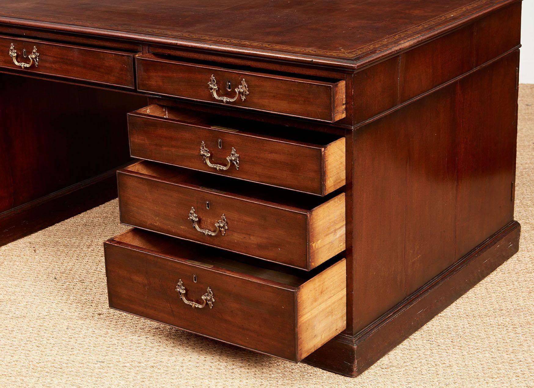 Chippendale Partners' Desk For Sale 7