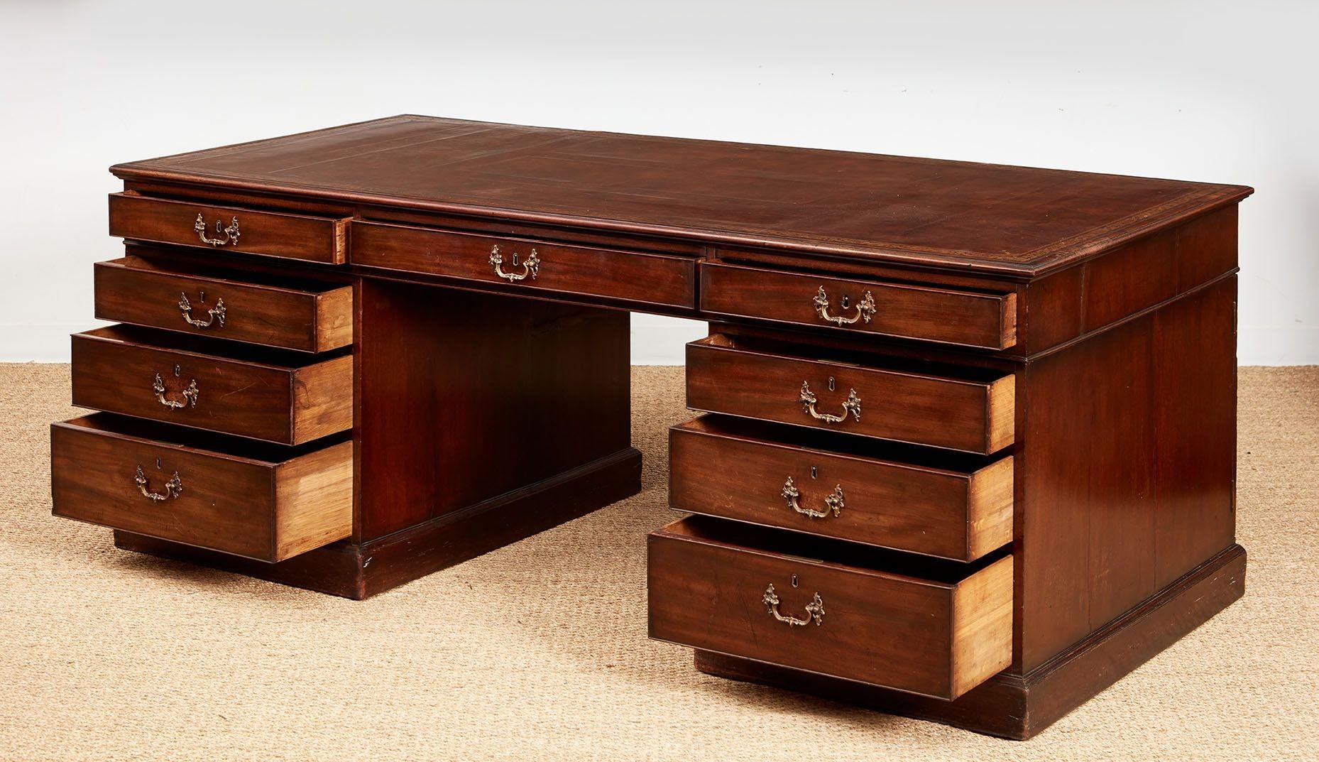 Chippendale Partners' Desk For Sale 1