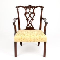 Chippendale Period Carved Carver/Arm/Desk Chair