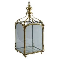 Chippendale Period Lacquered Brass Lantern