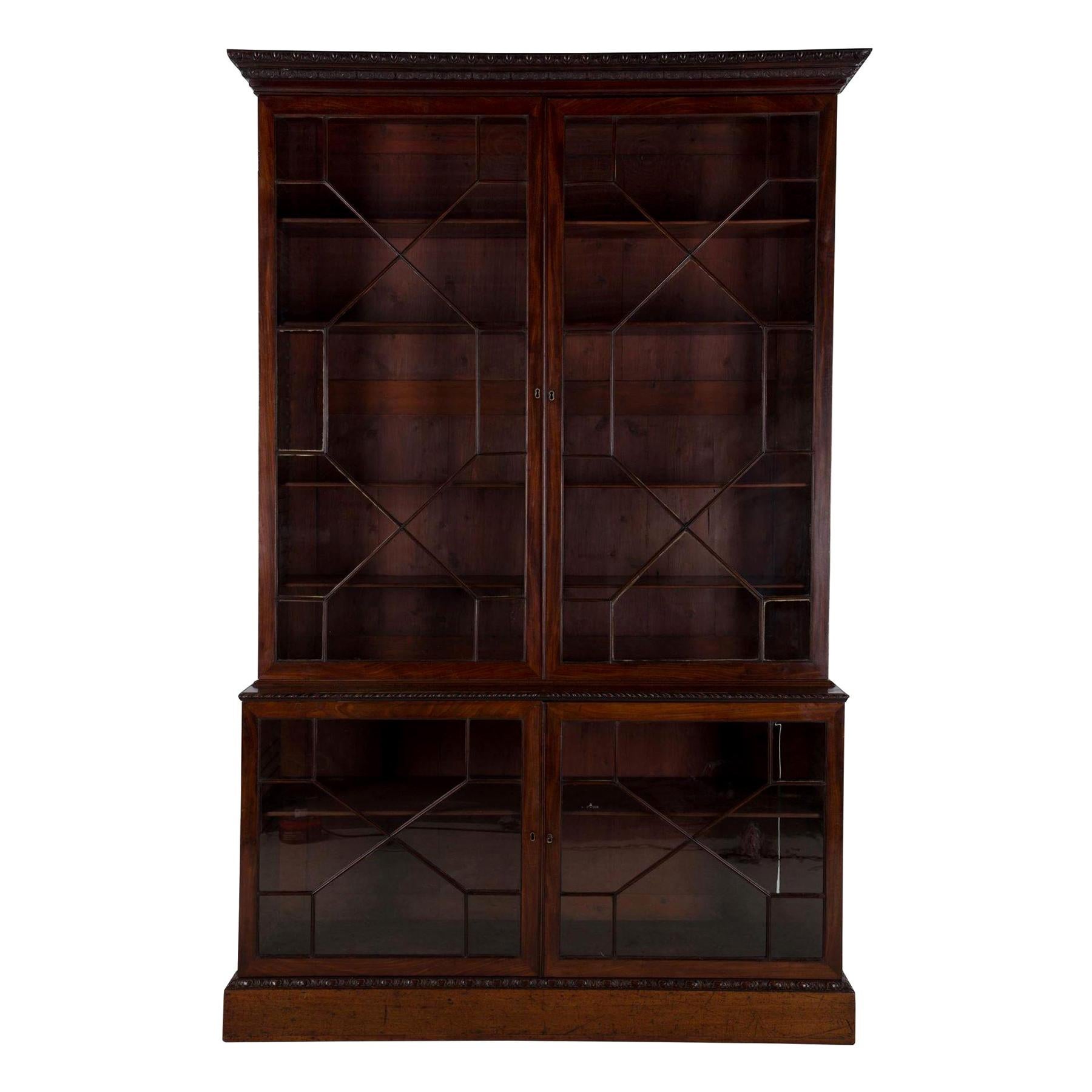 Chippendale Period Mahogany Bookcase