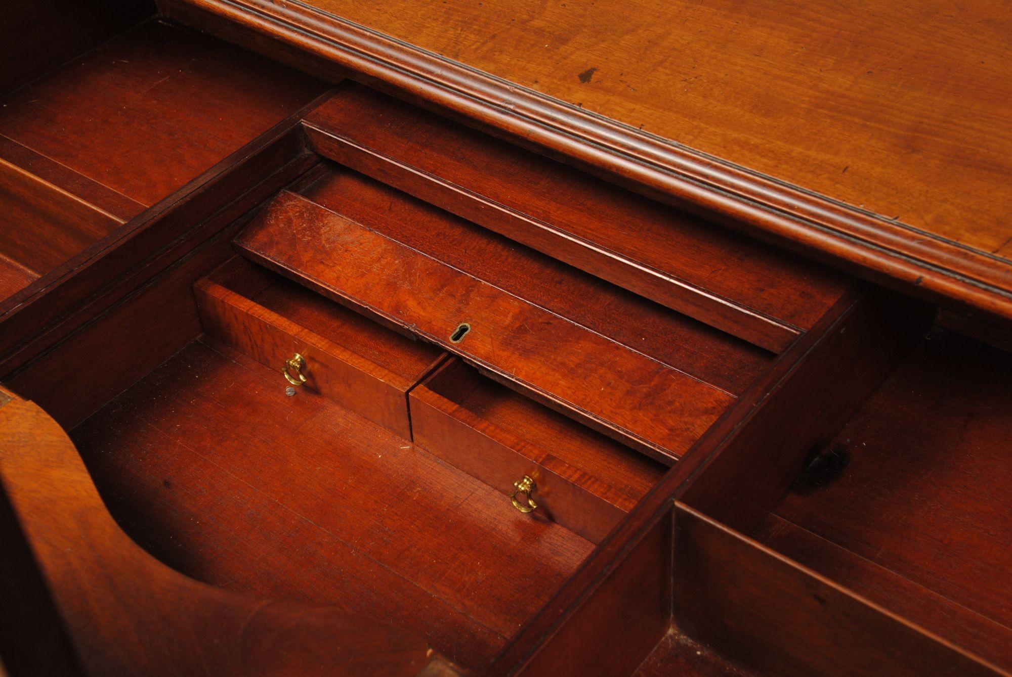 18th Century and Earlier Chippendale Period Mahogany Gentleman's Dressing Chest For Sale