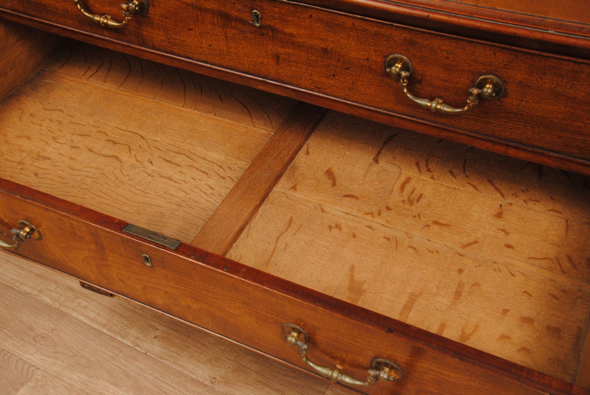 Chippendale Period Mahogany Gentleman's Dressing Chest For Sale 2
