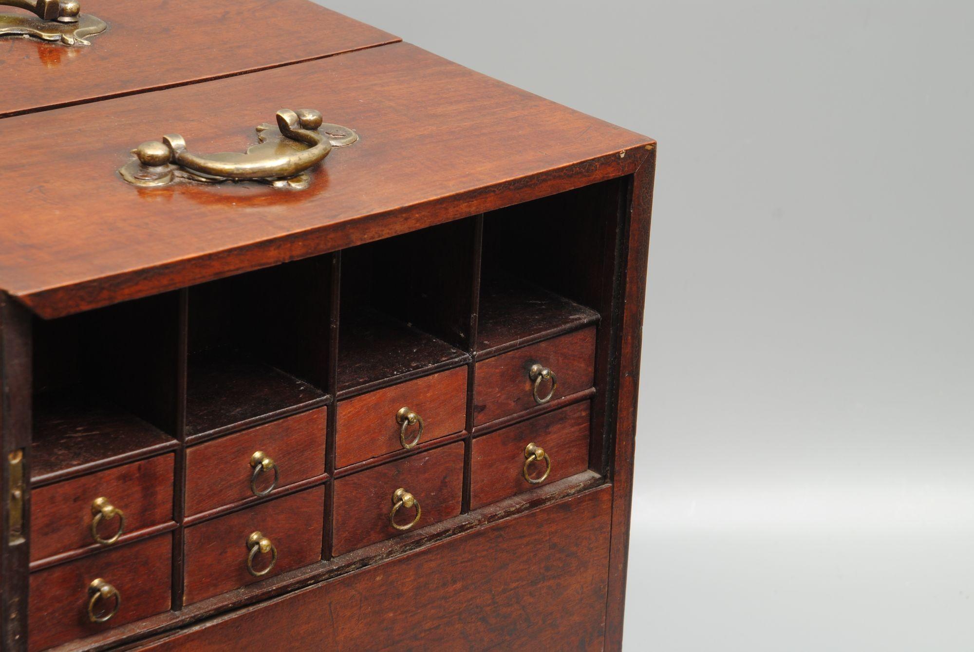 Chippendale Period Mahogany Medical Box 1