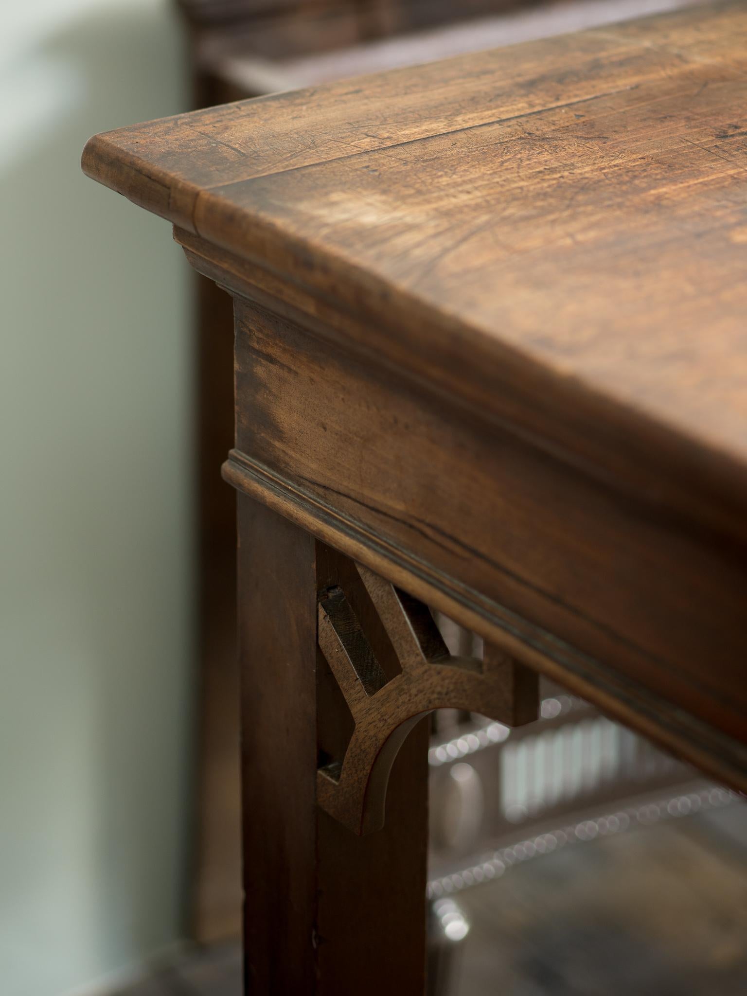 Carved Chippendale Period Mahogany Serving Table