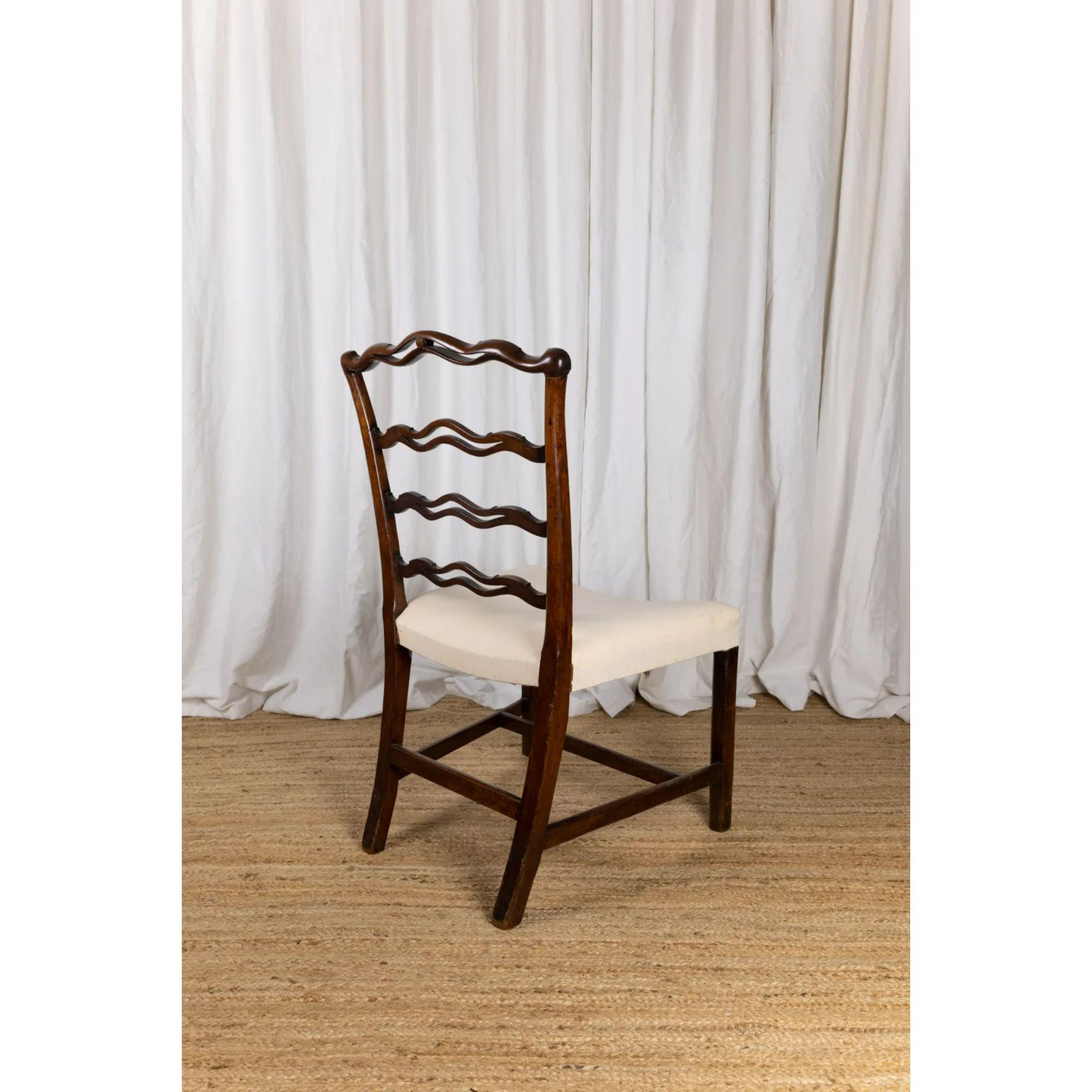 English Chippendale Period Ribbon Back Side Chair, circa 1780