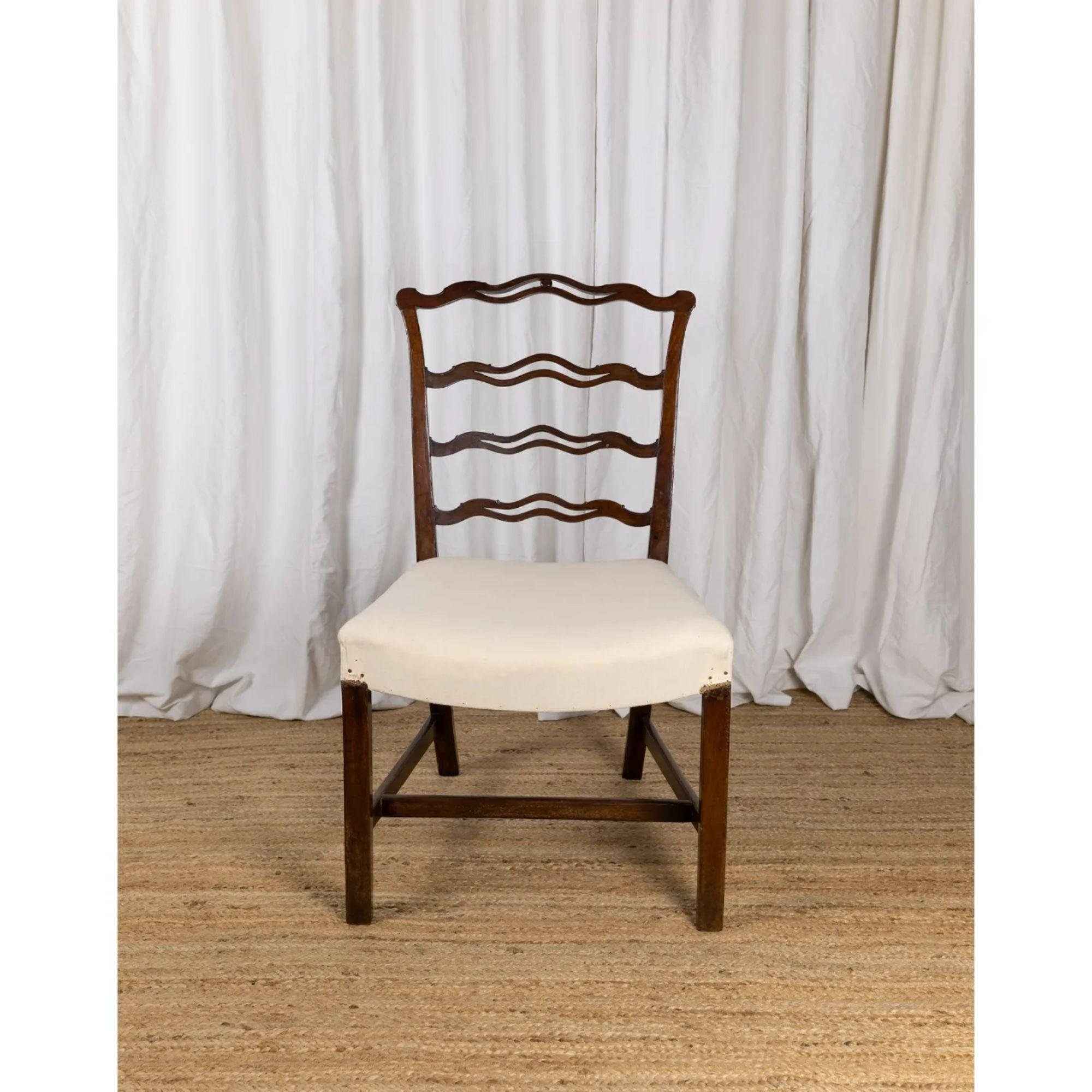 Chippendale Period Ribbon Back Side Chair, circa 1780 In Good Condition In London, GB