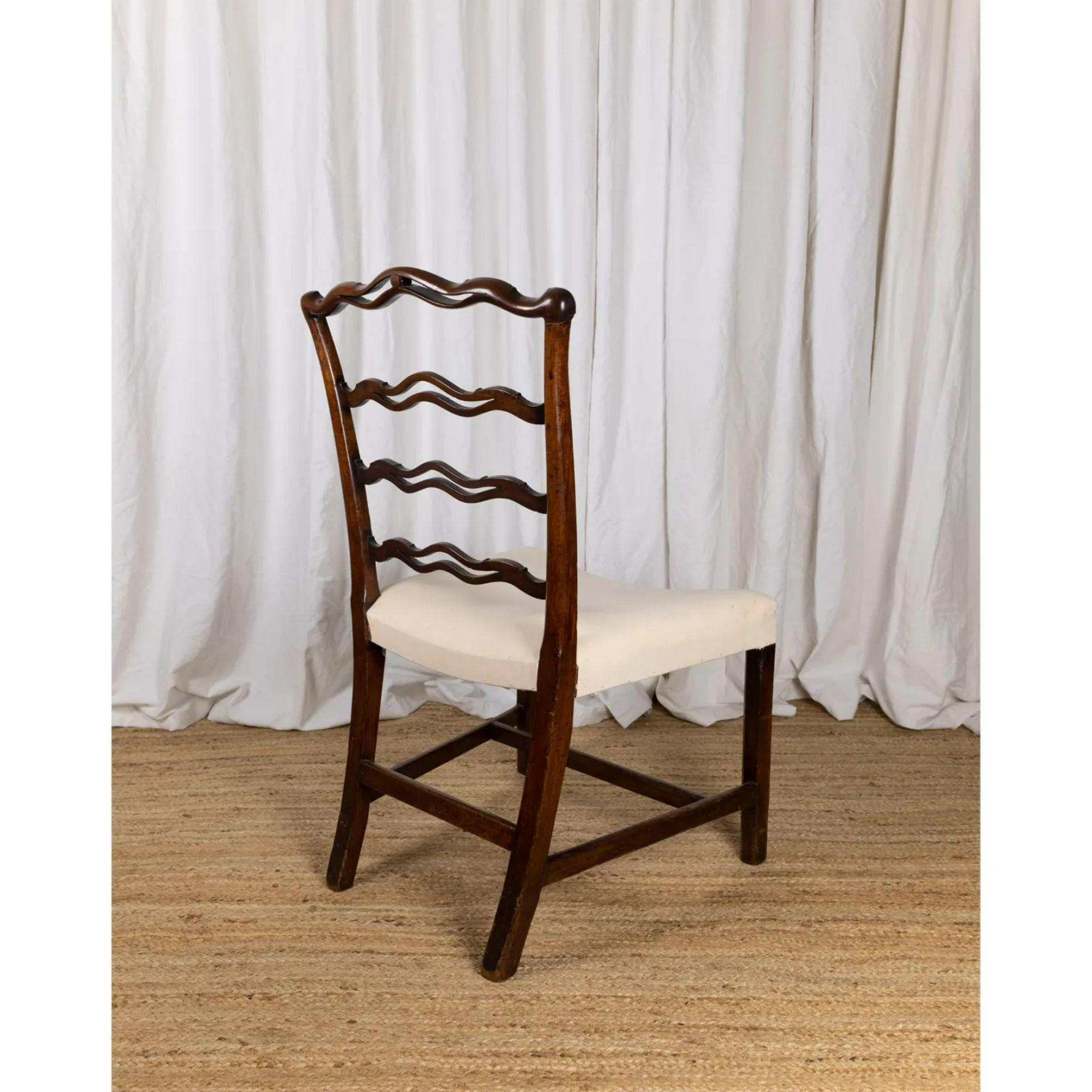 18th Century and Earlier Chippendale Period Ribbon Back Side Chair, circa 1780