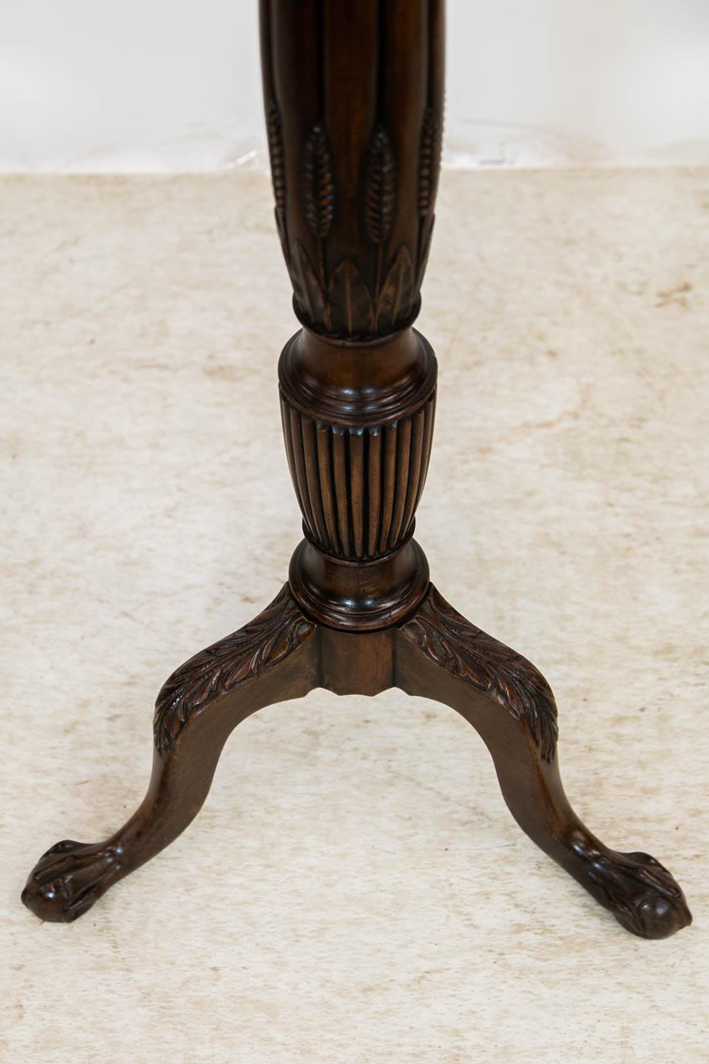 English Chippendale Pie Crust Plant Stand