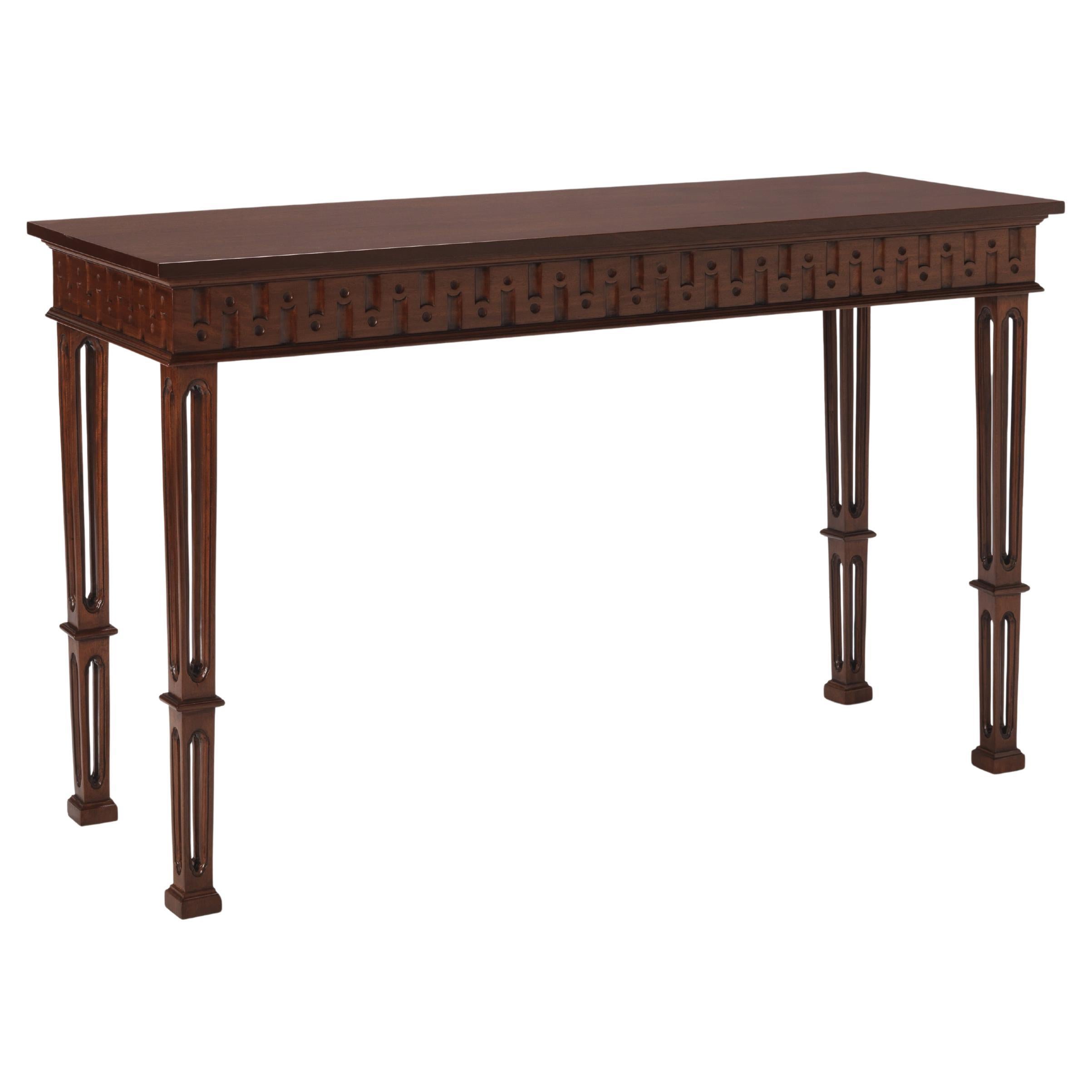 Chippendale Pierced Leg Console For Sale